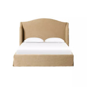 Four Hands Meryl Slipcovered Bed ~ Broadway Canvas Linen Slipcover King Size Bed