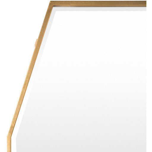 Surya Wall Decor & Mirrors Adams Modern Wall Mirror Gold Finish ADA-3001