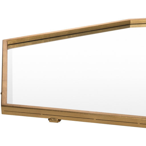 Surya Wall Decor & Mirrors Adams Modern Wall Mirror Gold Finish ADA-3001