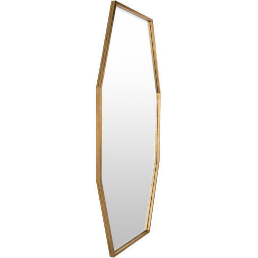 Surya Wall Decor & Mirrors Adams Modern Wall Mirror Gold Finish ADA-3001