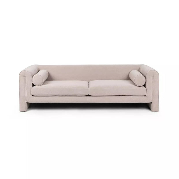 Four Hands Mitchell Sofa 94” ~ Piermont Nickel Upholstered Performance Fabric