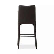 Four Hands Monza Bar Stool ~ Heritage Graphite Top Grain Leather