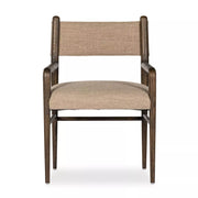 Four Hands Morena Dining Armchair ~ Alcala Fawn Performance Fabric