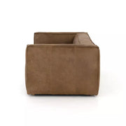 Four Hands Nolita Reverse Stitch Leather Sofa ~ Natural Washed Sand Top Grain Leather