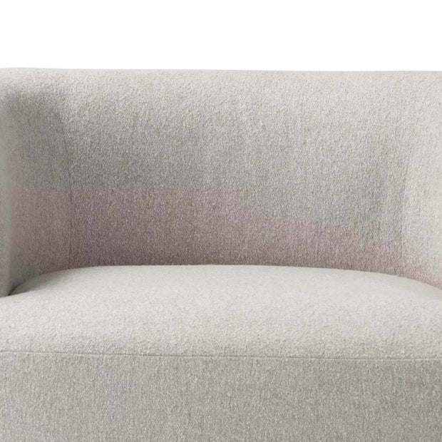 Four Hands Olvera Chair ~ Crete Pebble Upholstered Boucle Fabric