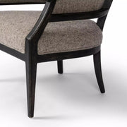 Four Hands Osmond Chair ~ Hasselt Ash Upholstered Belgian Linen Fabric