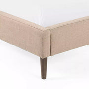 Four Hands Potter Upholstered Bed ~ Antwerp Taupe Performance Fabric King Size Bed