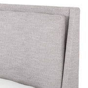 Four Hands Potter Upholstered Bed ~ Manor Grey Performance Fabric King Size Bed