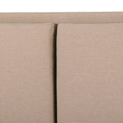 Four Hands Potter Upholstered Bed ~ Antwerp Taupe Performance Fabric Queen Size Bed