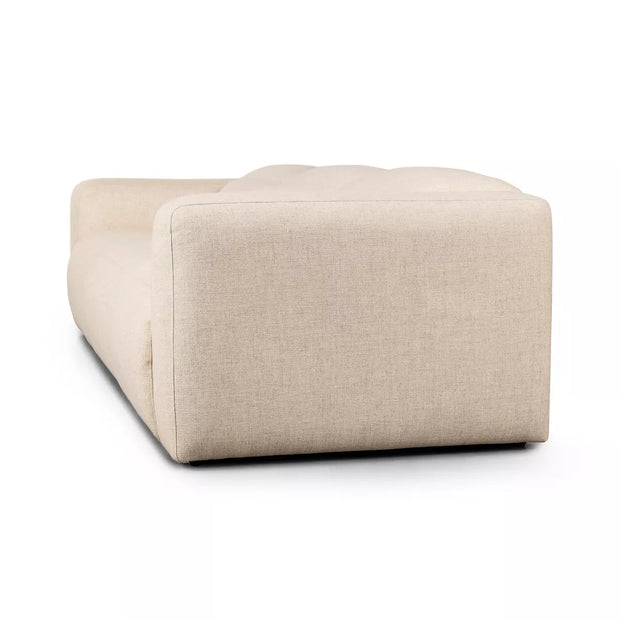 Four Hands Radley Power Recliner 3 Piece Sectional Sofa ~ Antigo Natural Upholstered Performance Fabric