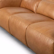 Four Hands Radley Power Recliner 3 Piece Sectional Sofa ~ Sonoma Butterscotch Top Grain Leather