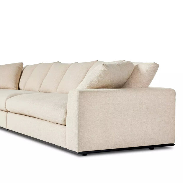 Four Hands Ralston 2 Piece Sectional Sofa 154” ~ Irving Flax Upholstered Performance Fabric