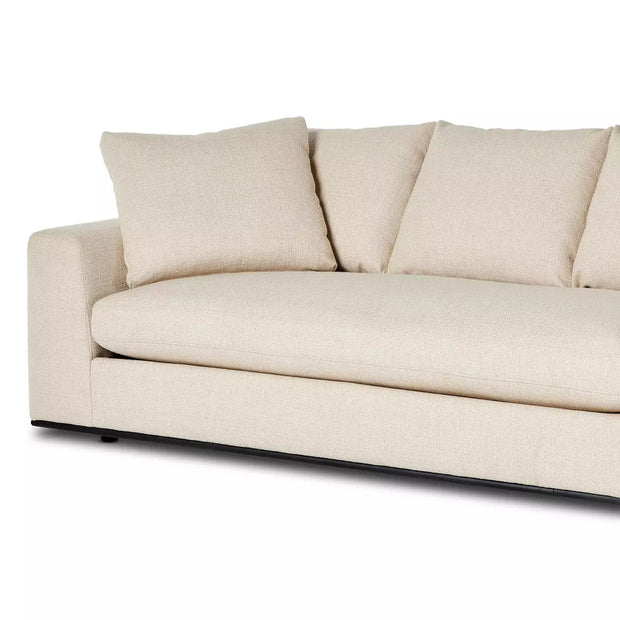 Four Hands Ralston 2 Piece Sectional Sofa 154” ~ Irving Flax Upholstered Performance Fabric