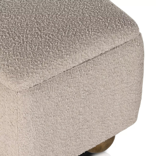 Four Hands Ramsey Trunk ~ Knoll Sand Upholstered Performance Boucle Fabric