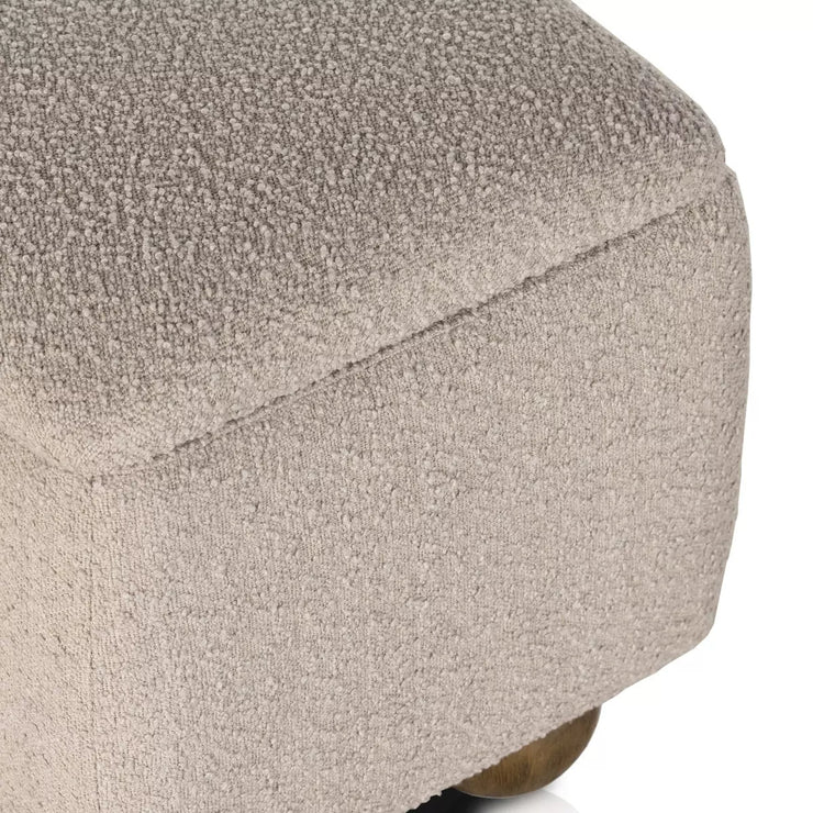 Four Hands Ramsey Trunk ~ Knoll Sand Upholstered Performance Boucle Fabric
