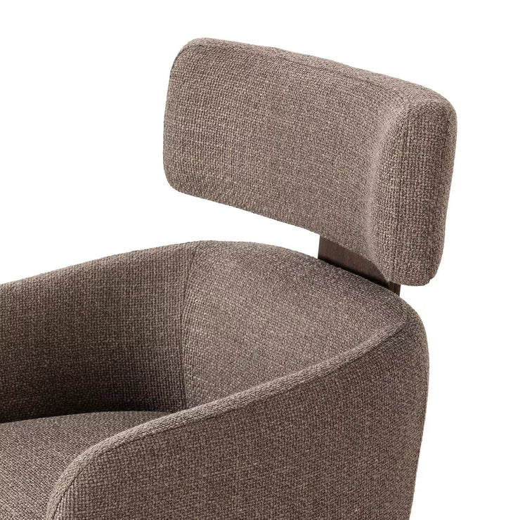 Four Hands Rei Modern Desk Chair With Casters ~ Gibson Mink Upholstered Performance Fabric