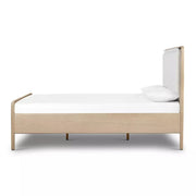 Four Hands Rosedale Sling Style Bed ~ Knoll Natural Performance Fabric King Size Bed