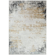 Surya Rugs Solar Collection Charcoal, Gray, Saffron & White Area Rug SOR-2302