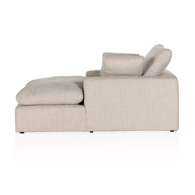Four Hands Stevie Chaise Lounge ~ Gibson Wheat Upholstered Performance Fabric