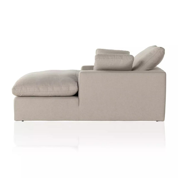 Four Hands Stevie Chaise Lounge ~ Destin Flannel Upholstered Performance Fabric