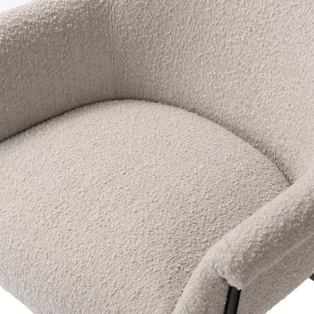 Four Hands Suerte Counter Stool ~ Knoll Sand Upholstered Performance Fabric