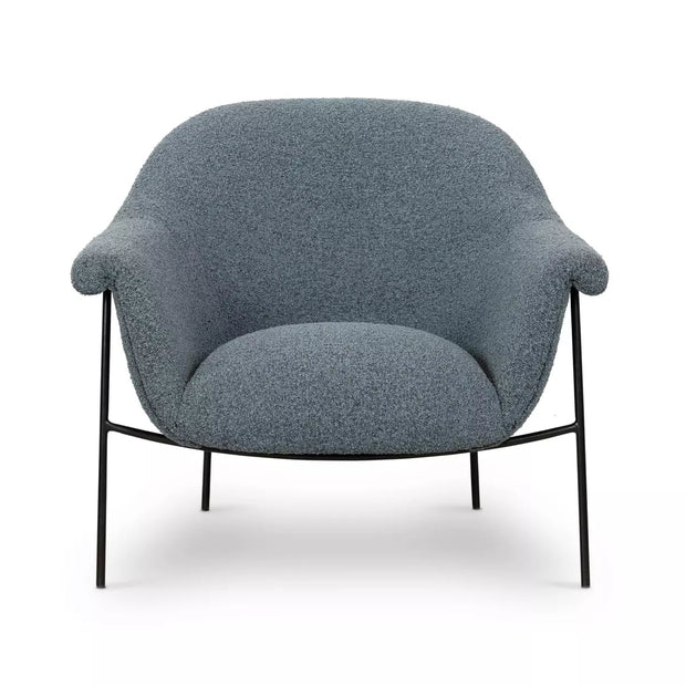 Four Hands Suerte Accent Chair ~  Knoll Sky Upholstered Performance Fabric