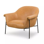 Four Hands Suerte Accent Chair ~ Palermo Butterscotch Top Grain Leather