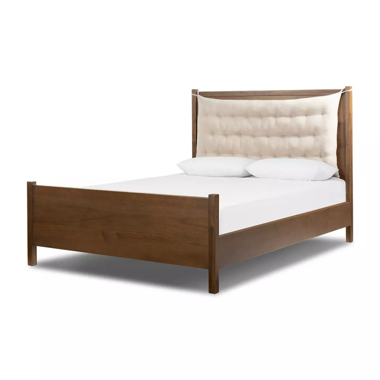 Four Hands Sullivan Bed ~ Harbor Sand Performance Fabric King Size Bed