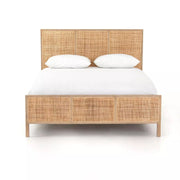 Four Hands Sydney Cane Bed ~ Natural Mango Wood King Size Bed