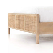 Four Hands Sydney Cane Bed ~ Natural Mango Wood Queen Size Bed