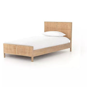 Four Hands Sydney Cane Bed ~ Natural Mango Wood Twin Size Bed