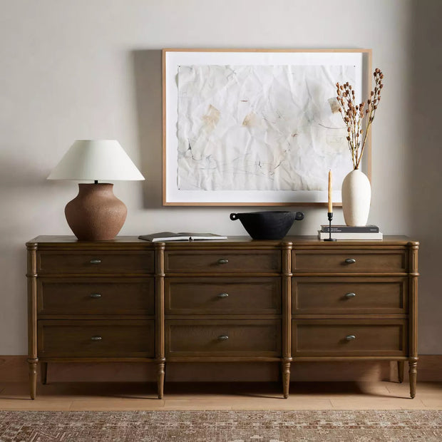 Four Hands Toulouse 9 Drawer Dresser ~ Toasted Oak Finish