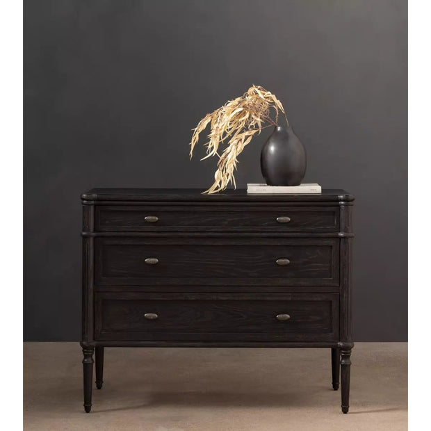 Four Hands Toulouse Chest ~ Distressed Black Oak Finish
