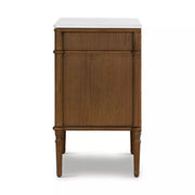 Four Hands Toulouse Chest ~ Toasted Oak with Polished White Marble Top