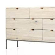 Four Hands Trey 7 Drawer Dresser ~ Dove Poplar Wood