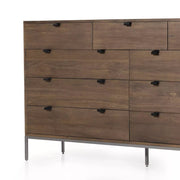 Four Hands Trey 9 Drawer Dresser ~ Auburn Poplar Wood