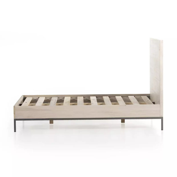 Four Hands Trey Bed ~ Dove Poplar Wood King Size Bed
