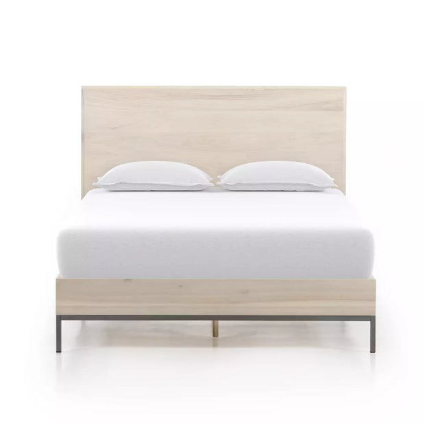 Four Hands Trey Bed ~ Dove Poplar Wood Queen Size Bed