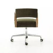 Four Hands Tyler Desk Chair- Modern Loden Velvet Upholstered Fabric