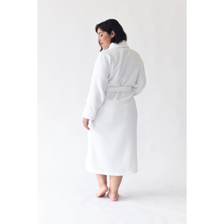 Cozy Earth Waffle Bath Robe Available in Charcoal, White and Light Grey