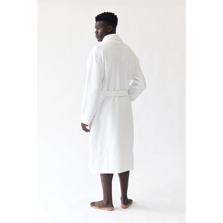 Cozy Earth Waffle Bath Robe Available in Charcoal, White and Light Grey