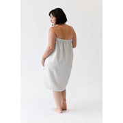 Cozy Earth Waffle Bath Wrap Available in Charcoal, White and Light Grey