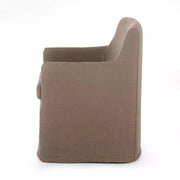 Four Hands Westcott Slipcovered Dining Chair ~ Brussels Mushroom Linen Slipcover