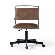 Four Hands Wharton Desk Chair With Caster ~ Distressed Brown