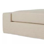Four Hands Wide Arm Slipcovered Double Accent Bench ~ Brussels Natural Fabric Slipcover
