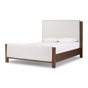 Four Hands Willem Bed ~ Upholstered Headboard and Footboard Queen Size Bed