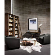 Four Hands York Swivel Chair ~ Modern Velvet Smoke Upholstered Fabric