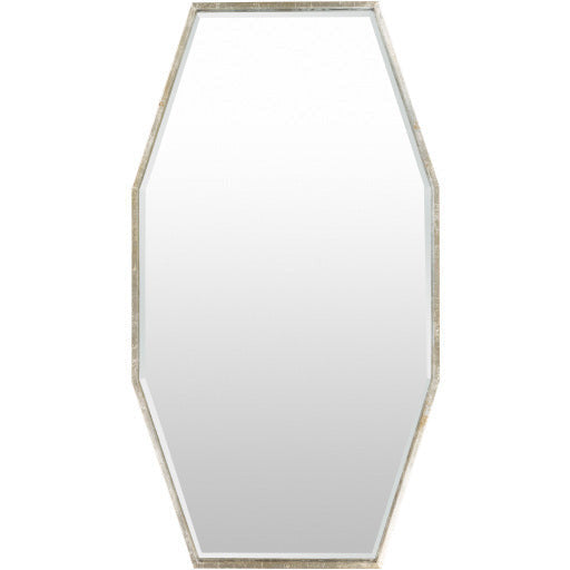 Surya Wall Decor & Mirrors Adams Modern Wall Mirror Gold Finish ADA-3001