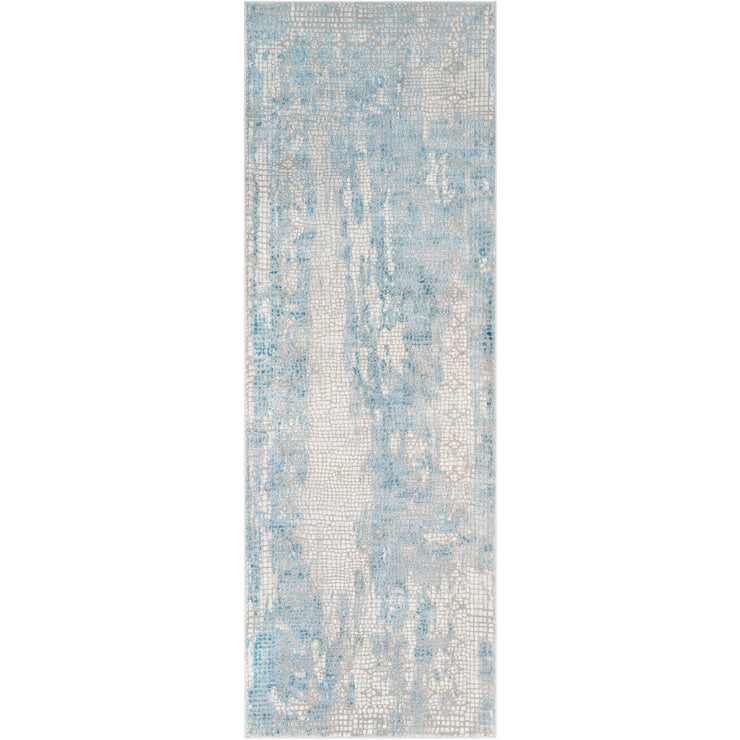 Surya Rugs Aisha Collection Light Blue, Gray & Off White Area Rug AIS-2301