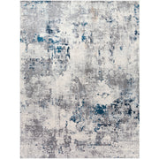 Surya Rugs Aisha Collection Charcoal, Light Gray, Blue & Off White Area Rug AIS-2314